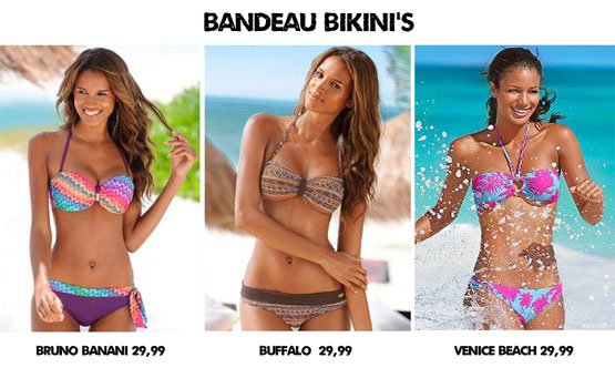 De mooiste bikini's onder de 30 euro bandeaubkini's