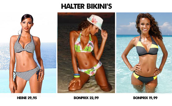 halter bikini's onder  de 30 euro
