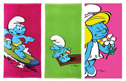 Smurfen handdoek