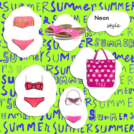 De juiste look in neon badmode De juiste look in neon badmode
