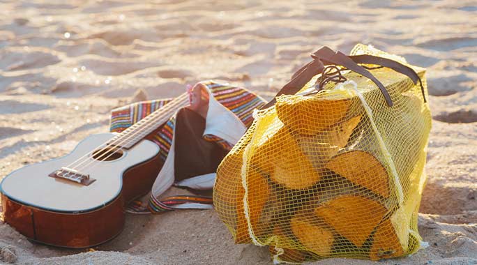 De perfecte strandtas voor naar het strand