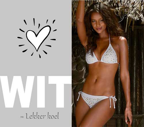 Tijd voor een witte bikini, strandjurk of shirt