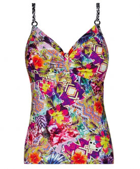 Tankini top met beugel