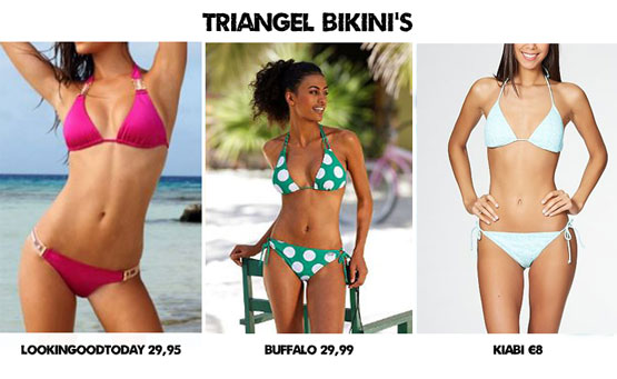 Triangel bikini's onder de 30 euro