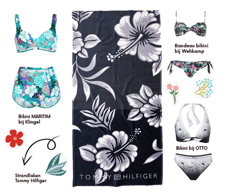Zwemkleding met flower power